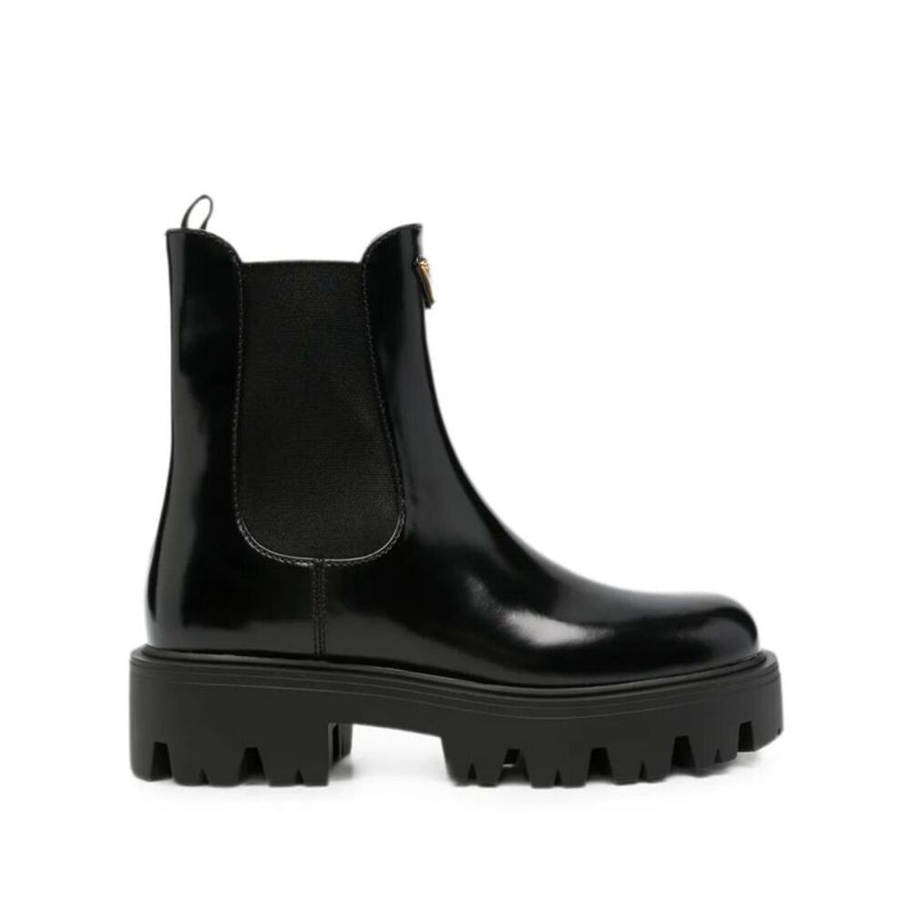 Prada Women Brushed Leather Booties